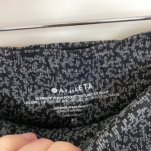 Bundle of 2 Athleta Salutation Stash 7/8 Tights Leggings Womens XS Pockets - Picture 6 of 8